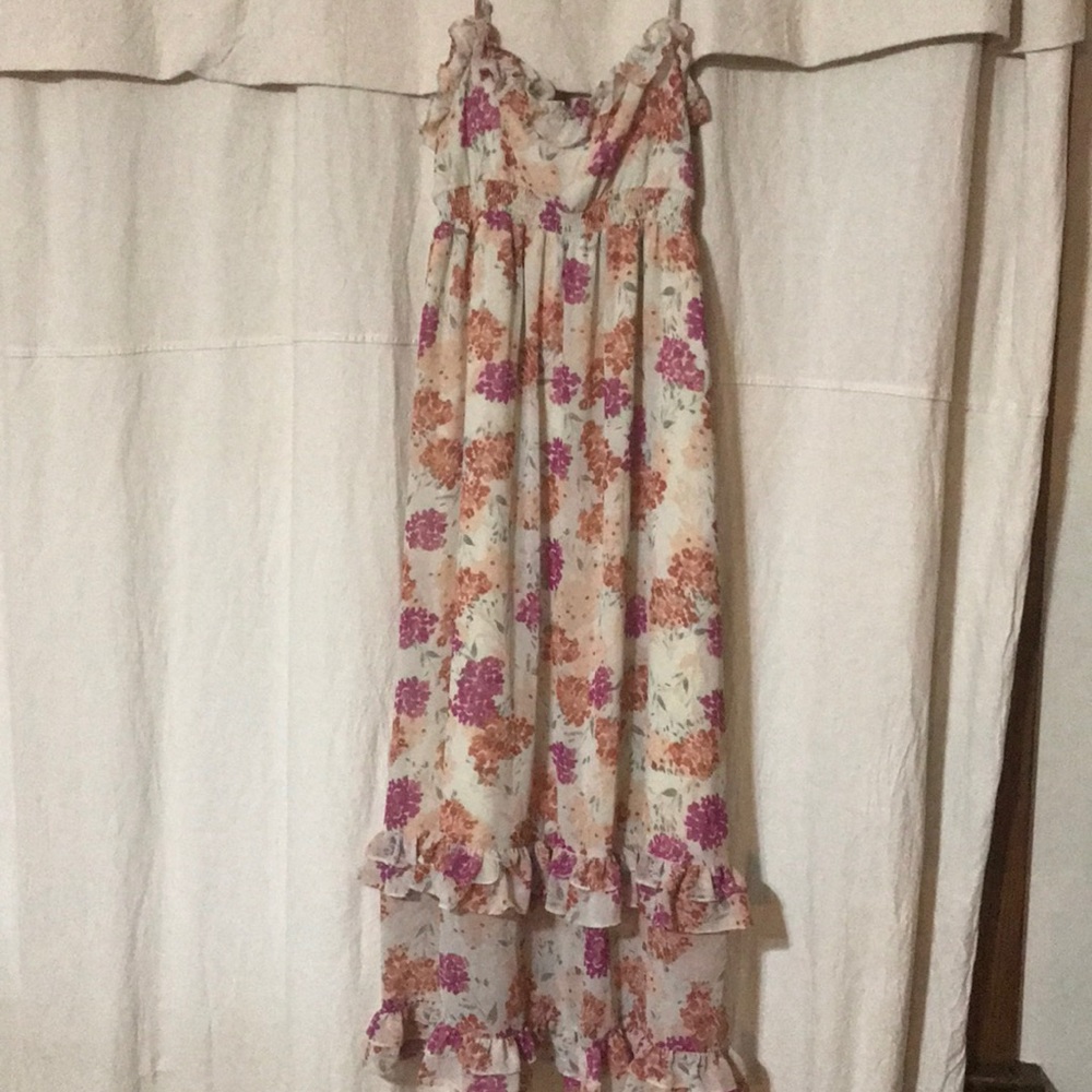Elle Floor Length Flowy Ruffled Sundress